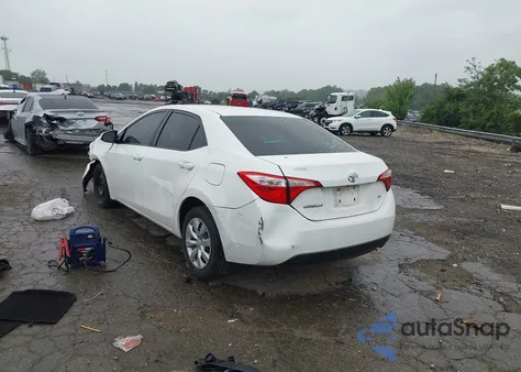 2016 Toyota Corolla Le из США, поврежденный, VIN 2T1BURHEXGC570976